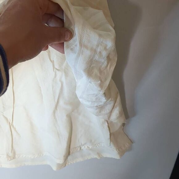 Ann Taylor Chevron Herringbone Off White A Line Mini Skirt 2P - Picture 6 of 8